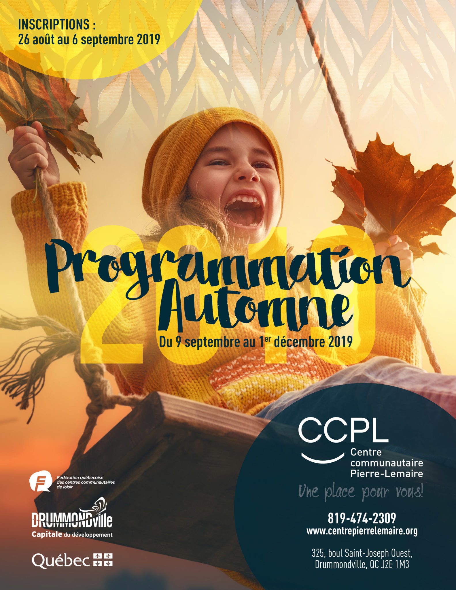 Programmation Automne 2019 Programmation Automne 2019