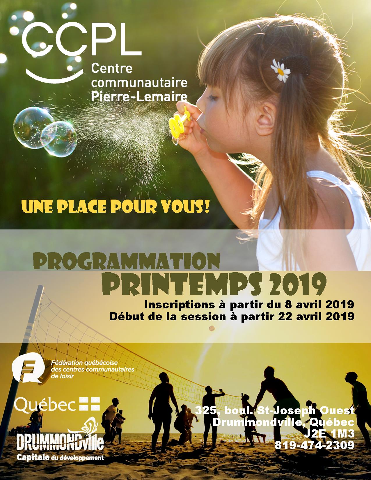 Programmation Printemps 2019 Programmation Printemps 2019