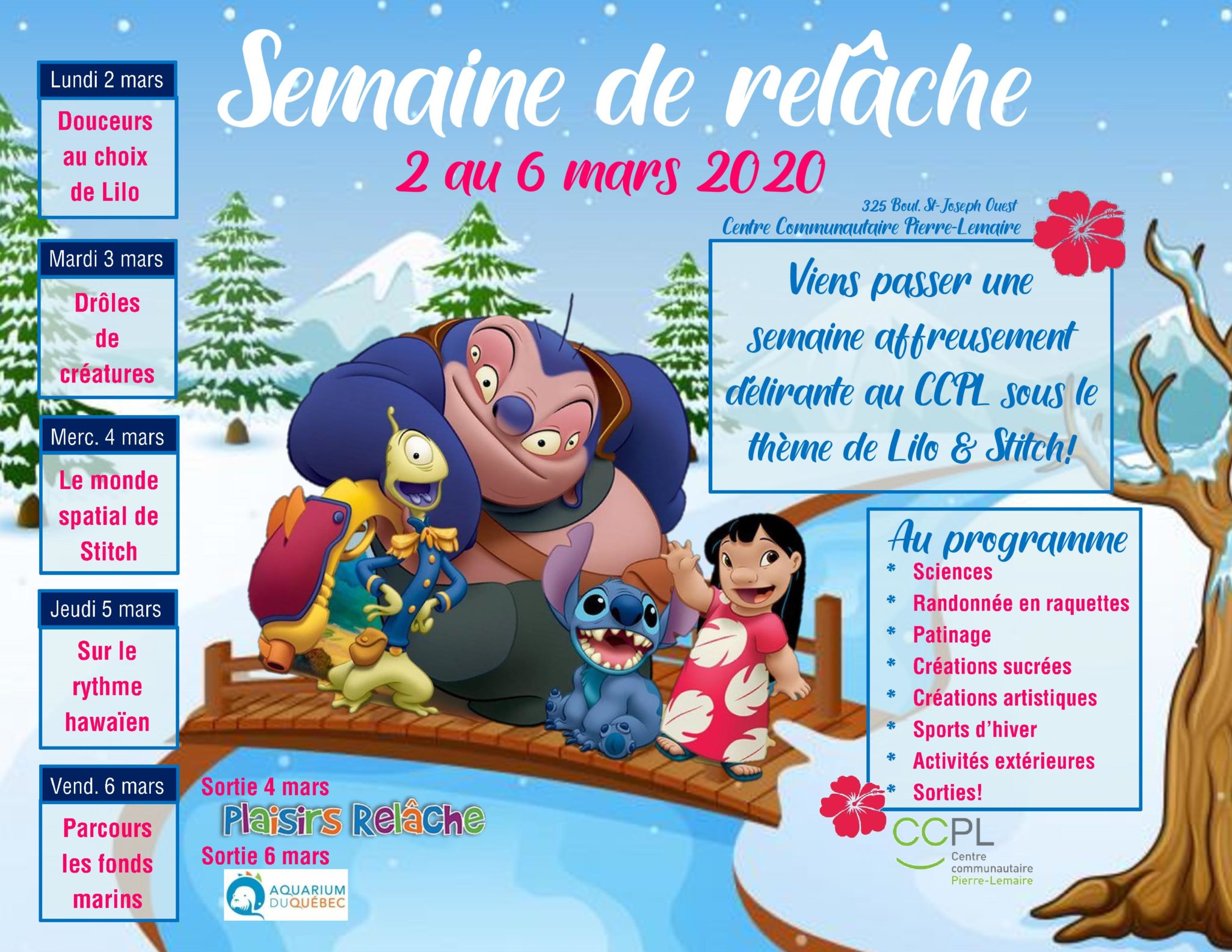 Semaine de relâche Semaine de relâche