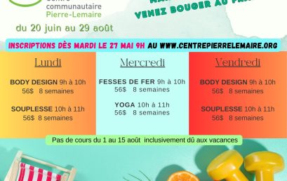 Inscription le 27 mai à 9h00