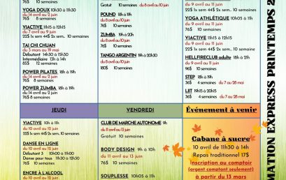 Inscription le 10 mars à 9h00
