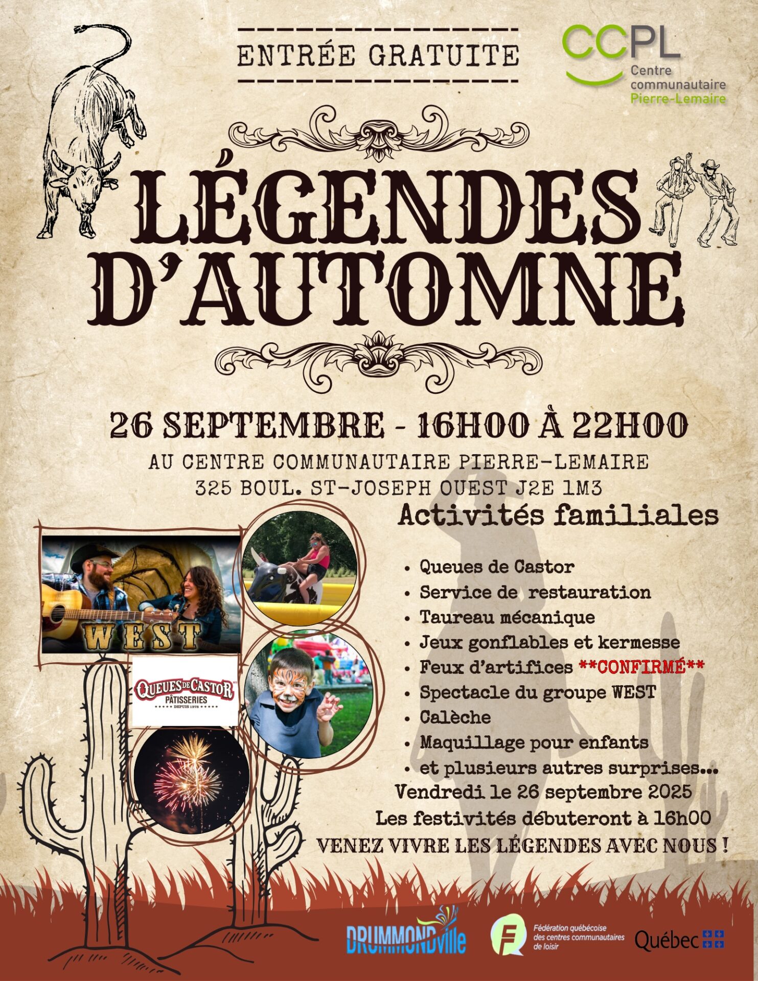 Légendes d’automne fête de quartier ENTRÉE GRATUITE