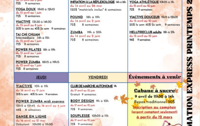 PROGRAMMATION PRINTEMPS 2026