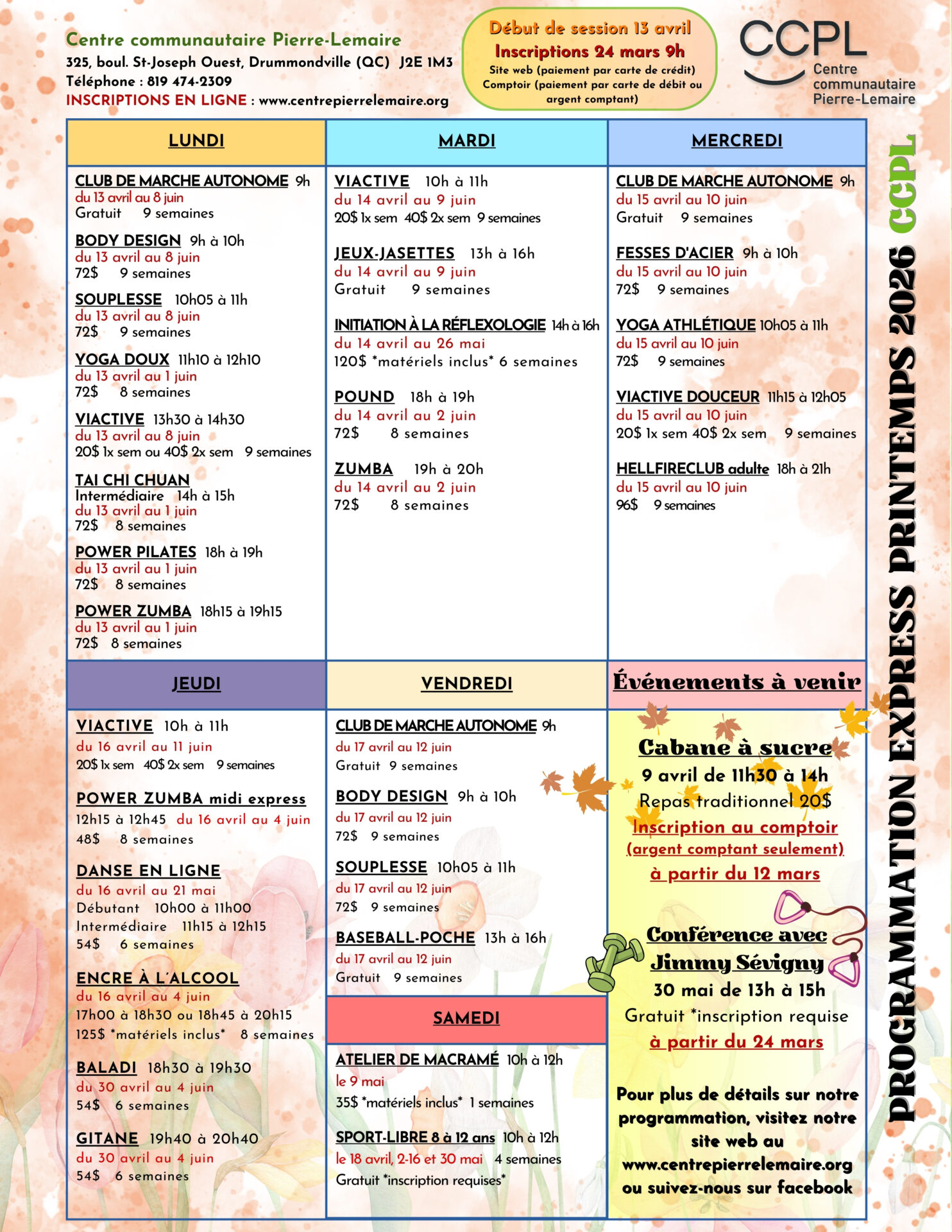 PROGRAMMATION PRINTEMPS 2026